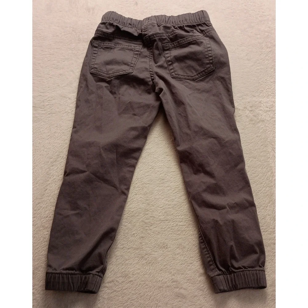 Cat & Jack Toddler Boys Gray Jogger Pants Size 4T Elastic Waist Drawstring NWOT